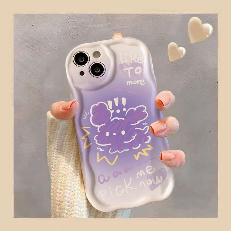 渐变小狗适用苹果15/14/13/12/11手机壳华为/荣耀/oppo/vivo/小米