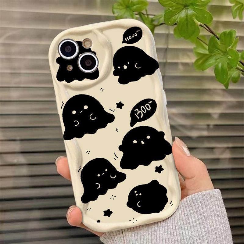 可爱小幽灵适用iphone15苹果14手机壳13华为vivo小米oppo荣耀小米