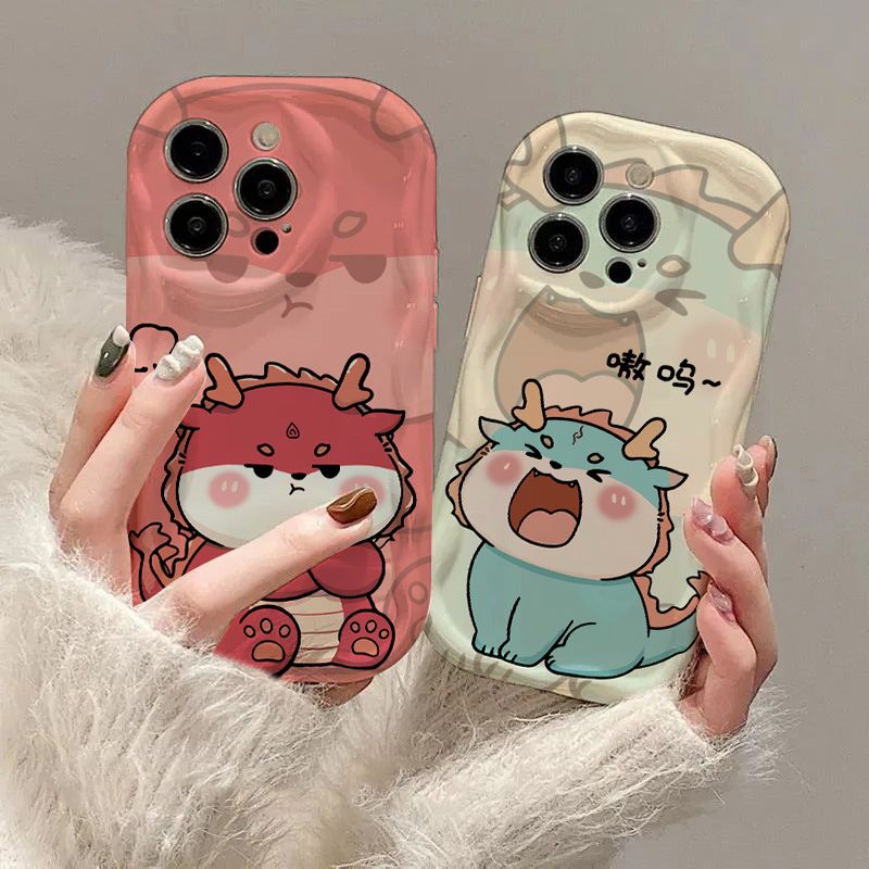情侣小龙适用iphone15/13苹果14手机壳华为vivo小米oppo荣耀可爱x
