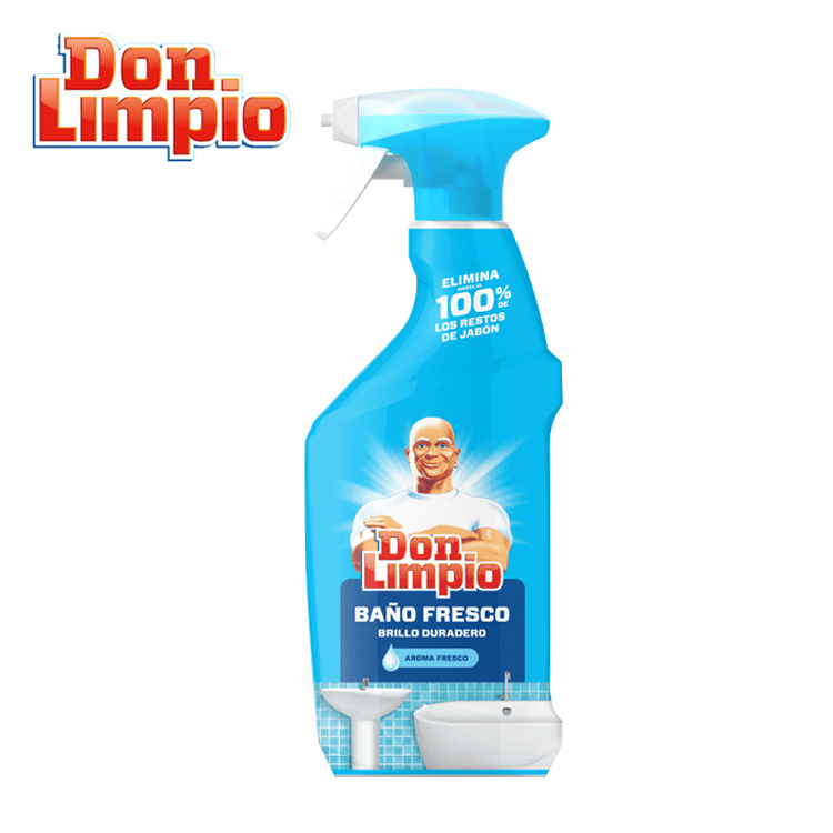 Don Limpio卫浴清洁喷雾剂清除水垢皂垢去污家用玻璃水槽瓷砖卫浴