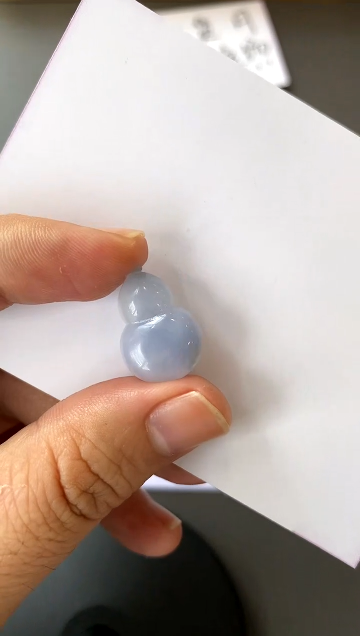 【闪购商品】定制翡翠18K金镶嵌葫芦