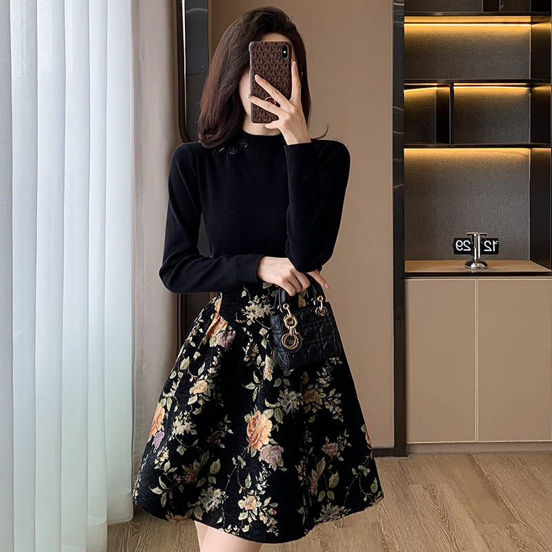 751-800杂款女装辣妹连衣裙修身臀裙显瘦气质长袖白色针织性感