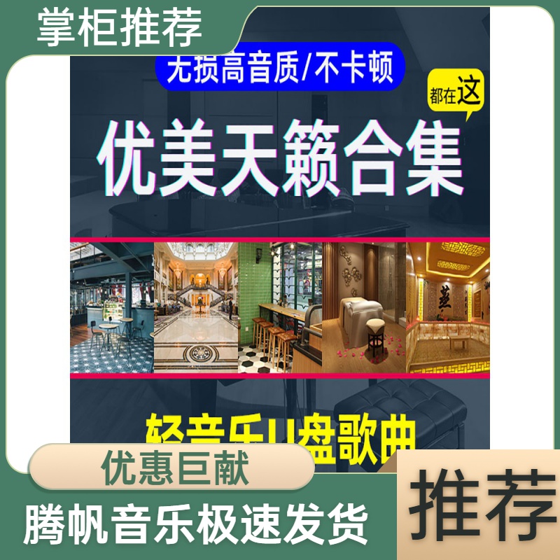 轻音乐车载u盘汽车用高音质优盘养生馆茶室古典钢琴曲古筝音响usb