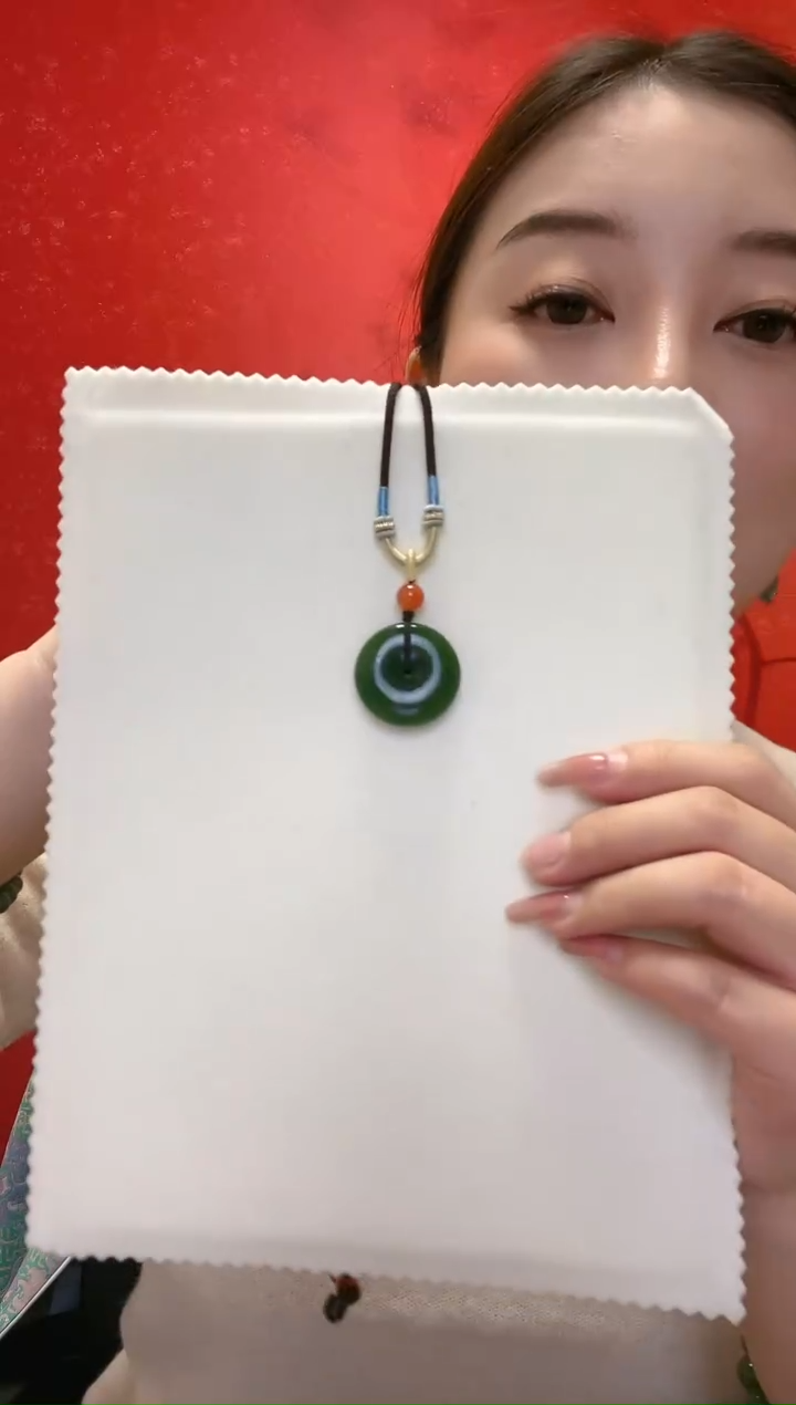 【闪购商品】和田玉挂坠未镶嵌碧玉平安扣（多样性发货发其一）