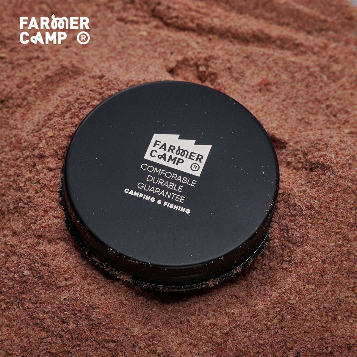 Farmer Camp户外密封饵料盒 小物钓鱼防水铝便携野采溪流垂钓配件