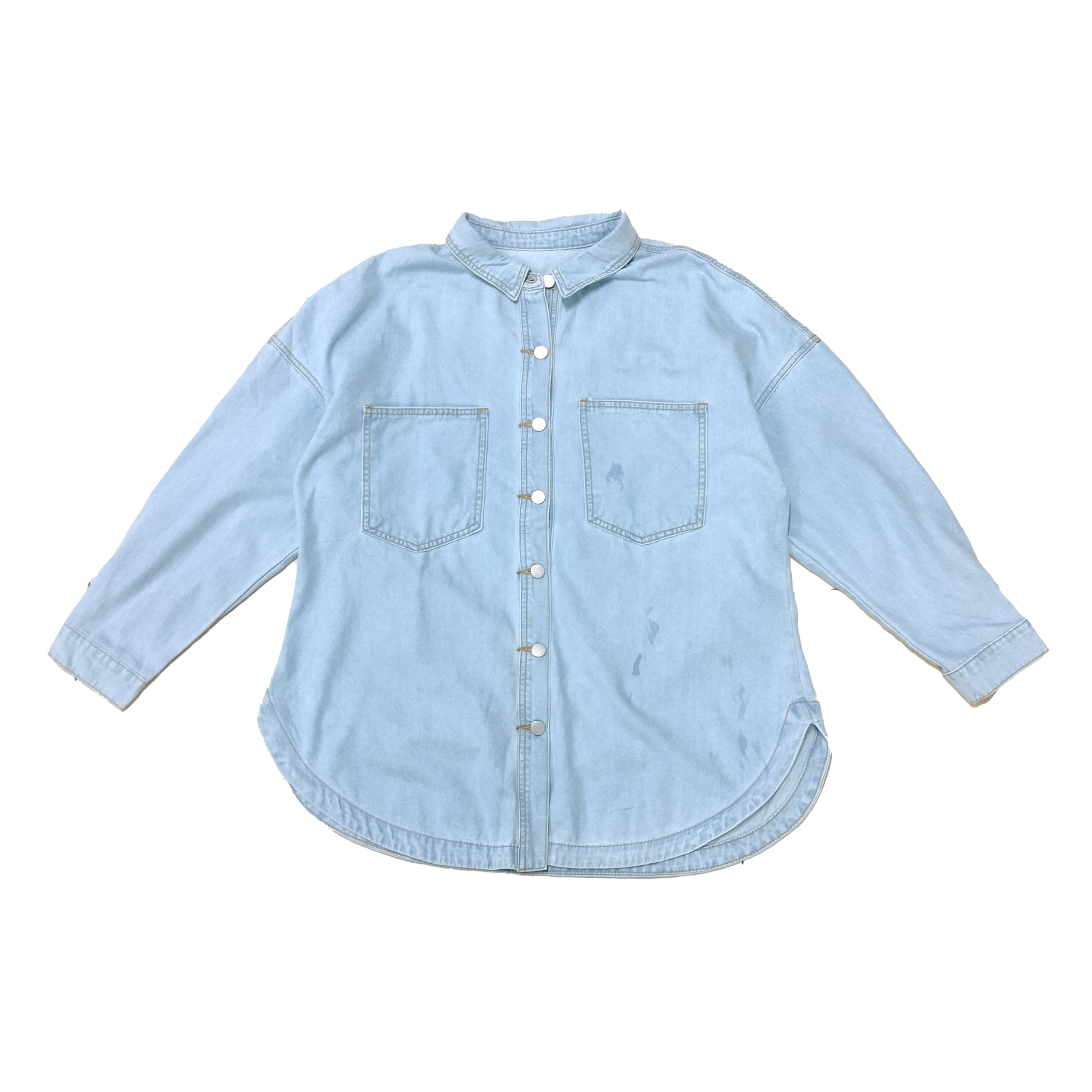 2024秋季新款休闲宽松百搭长袖衬衫牛仔外套6874