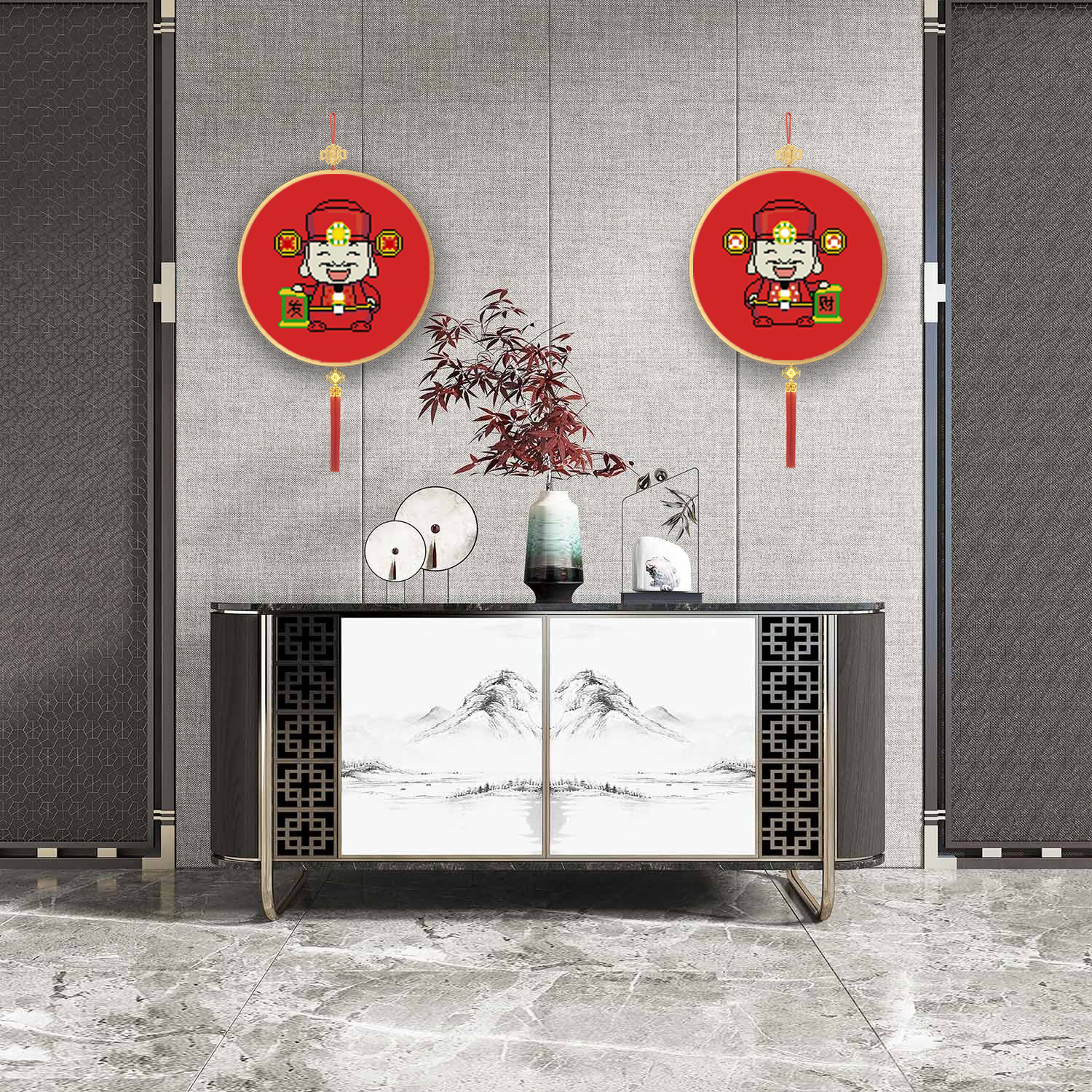 百丝特【小财神】满钻手工DIY钻石画解压装饰画客厅卧室书房