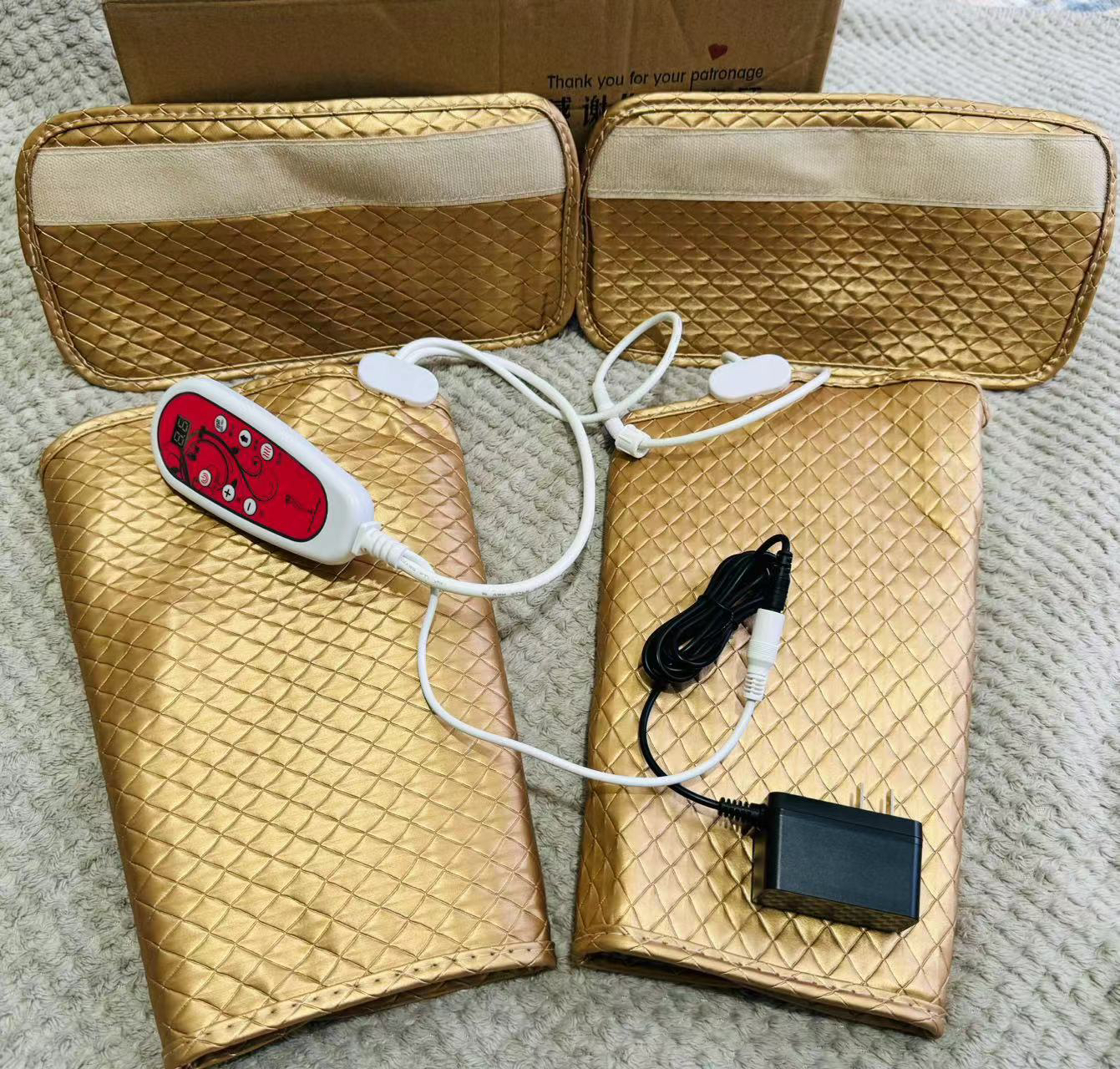 震动按摩电加热腰带 暖腰暖肚子热敷腰带 腰部腹部震动按摩护腰带