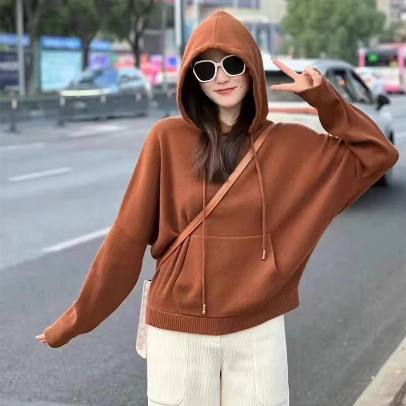 商场同款2025秋季新款宽松女装休闲百搭热力感连帽卫衣5399680