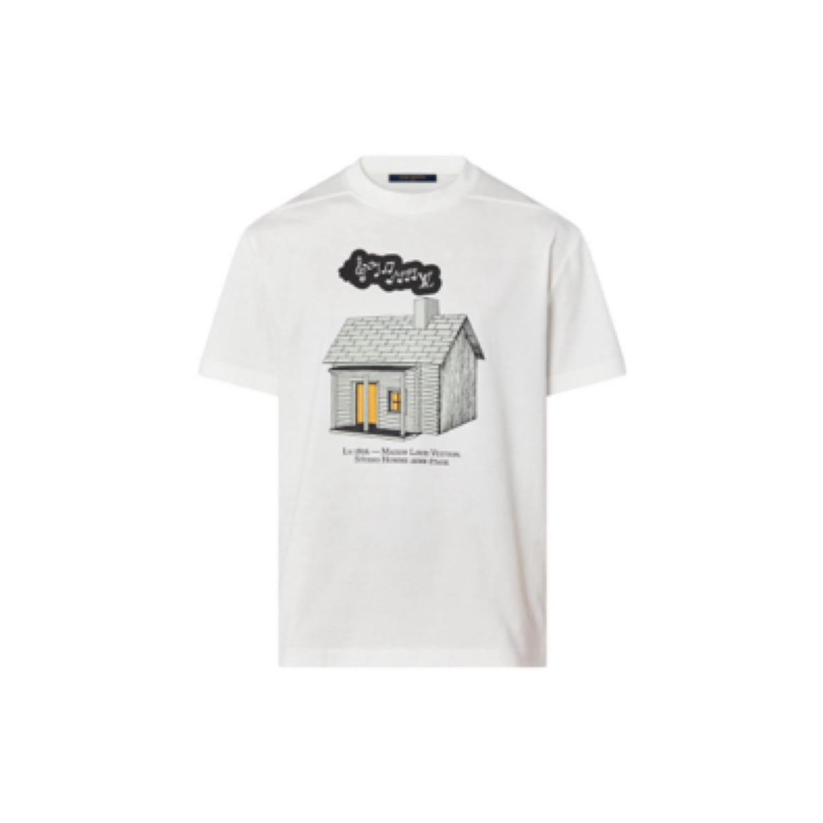 全新未使用 LouisVuitton/路易威登 季度新品 胸前房子短袖/XL码/