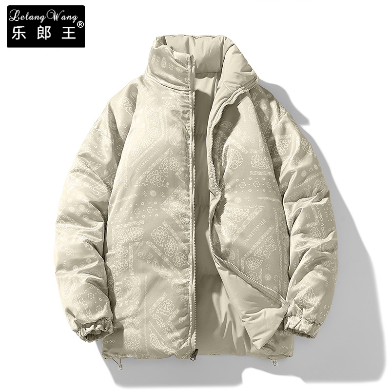 双面穿棉服情侣款冬季加厚保暖面包服休闲宽松立领棉袄男百搭男士