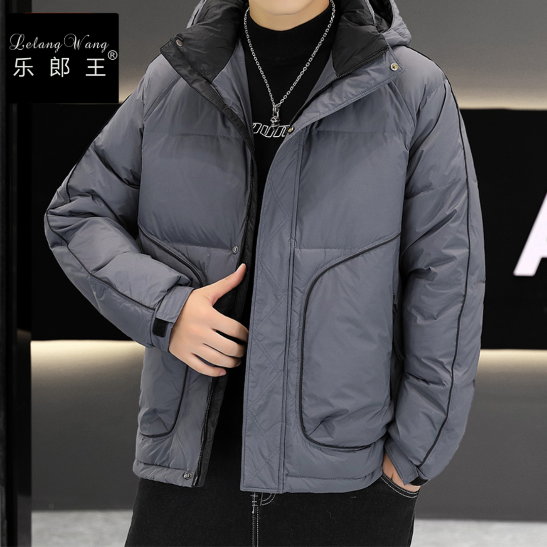 羽绒服男款带帽可拆卸加厚保暖零下30度冬天外套白鸭绒九江羽绒服