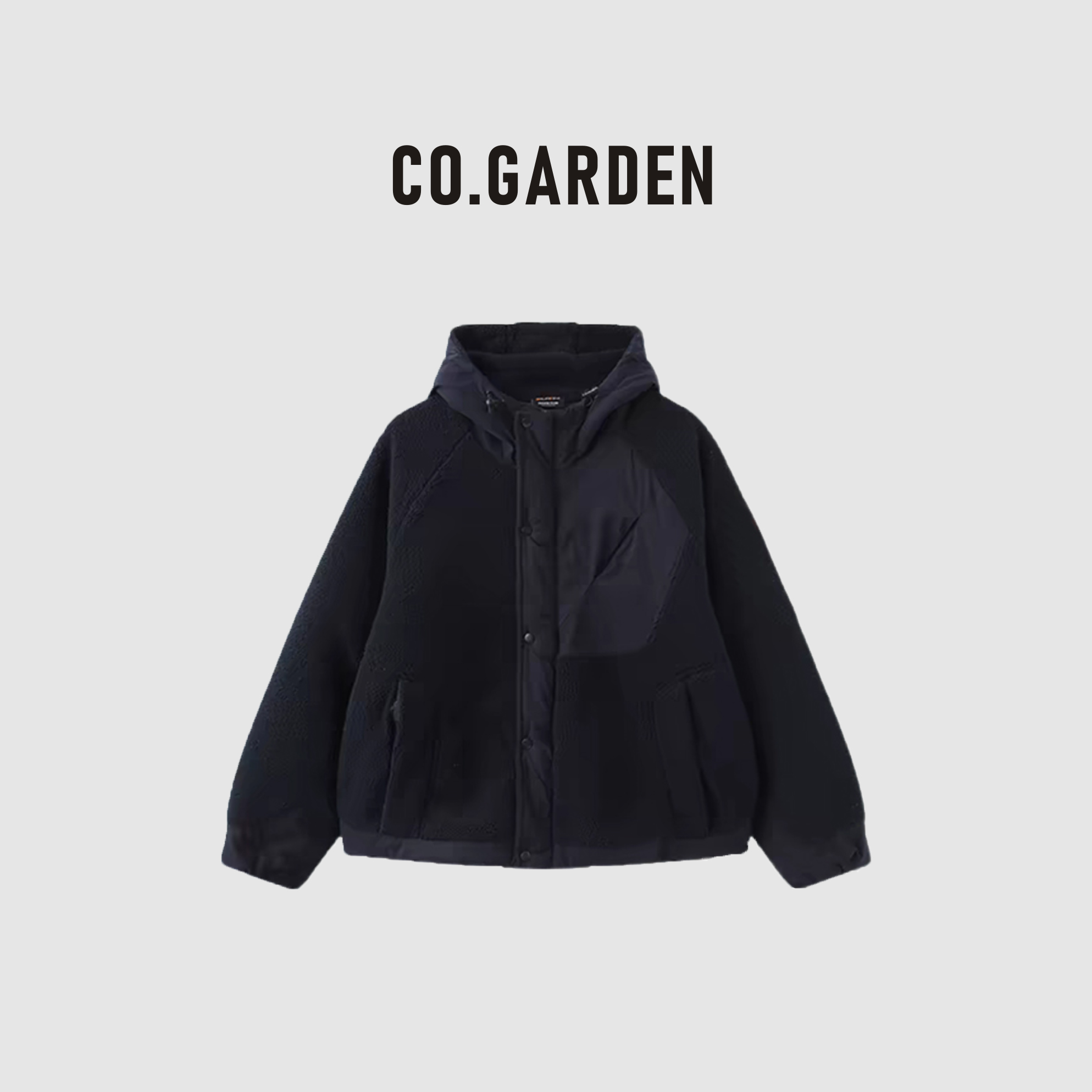 猫仕藏蓝色毛绒外套女2025春秋款潮牌百搭显瘦加厚保暖情侣款棉服