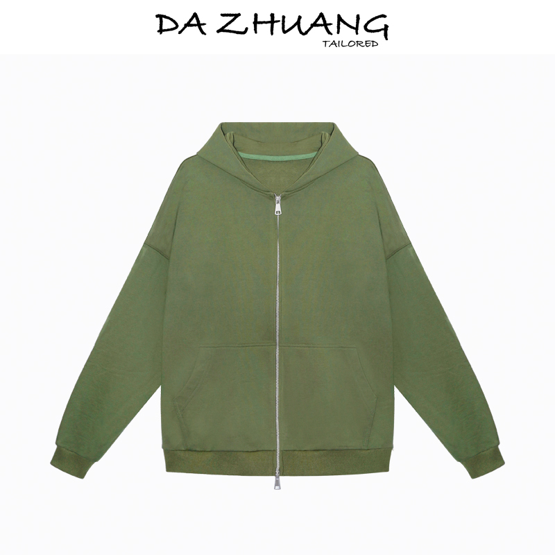no退no换 DA ZHUANG 高密度挺阔感拉链连帽外套女 NQ0844