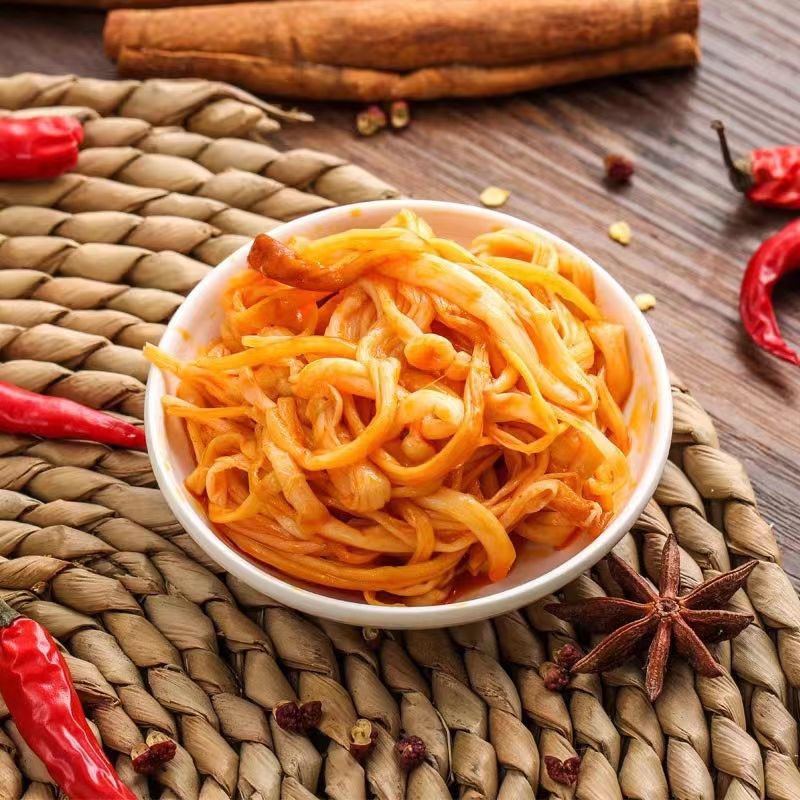 金针菇小包装独立烧烤味香辣味金针蘑配菜即食零食美味好吃好美食
