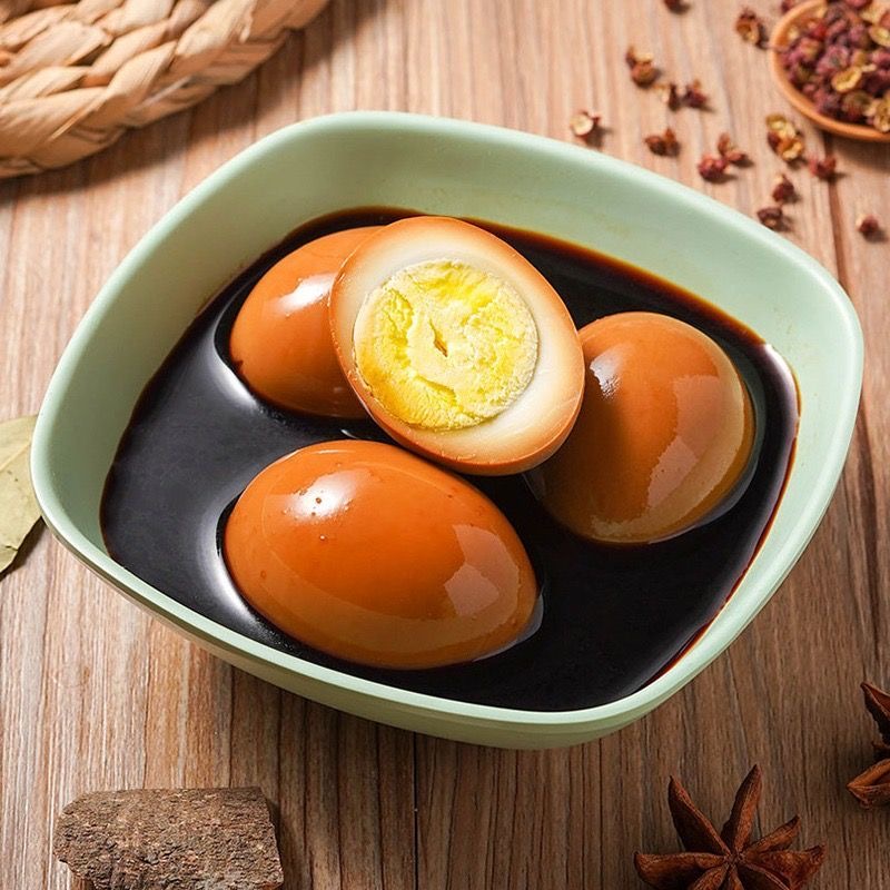 卤蛋五香鸡蛋去壳茶叶蛋泡面搭档批发卤味学生小吃好美味零食传统
