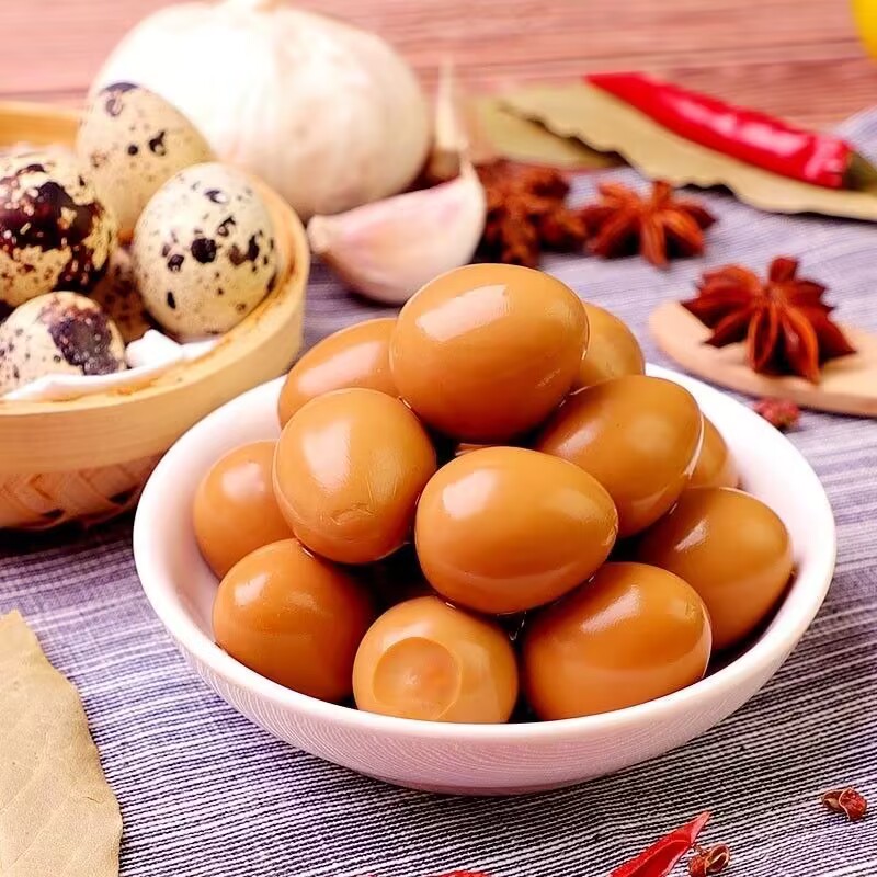 无壳鹌鹑蛋零食独立小包装盐焗味卤五香美味卤蛋早餐开袋即食解馋