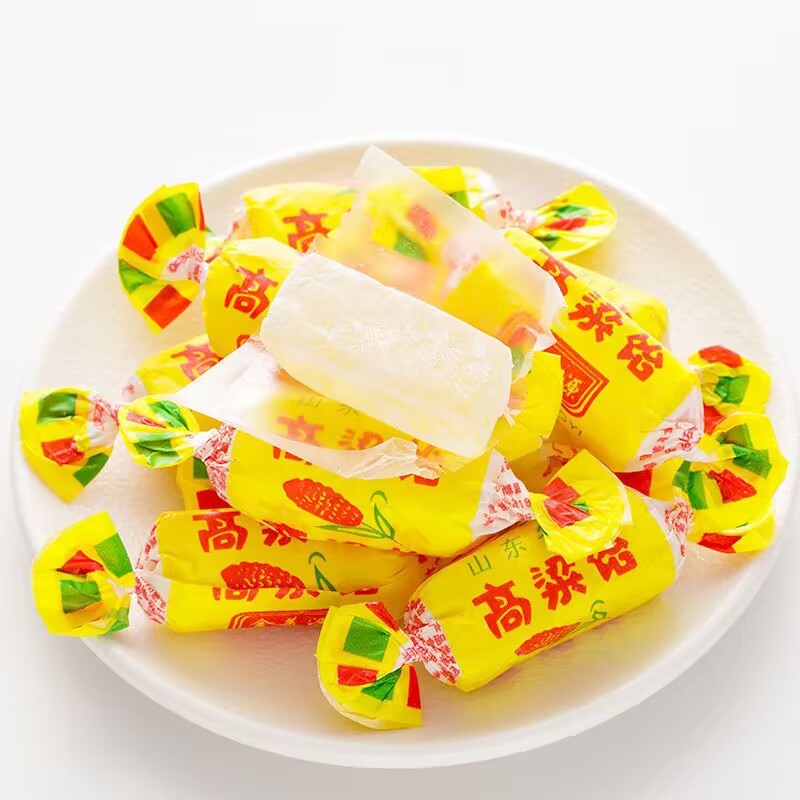 山东传统特产古法高粱饴拉丝软糖多种水果口味混合糖果年货爱好吃