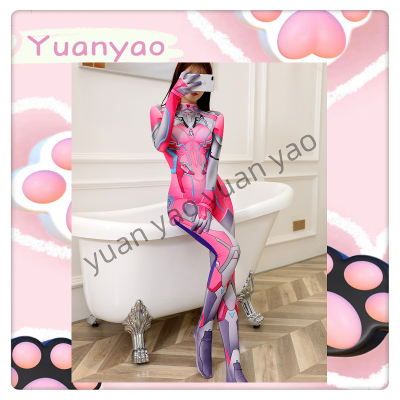 缘遥【火箭少女】网红性感动漫长袖同款贴身方便免免cosplay连体衣