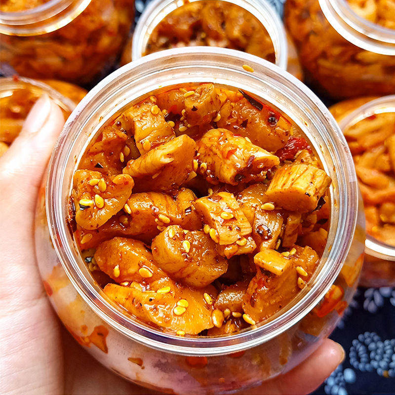 四川麻辣萝卜干开胃菜酱味香辣萝卜爽脆腌制咸菜瓶装下饭菜220g