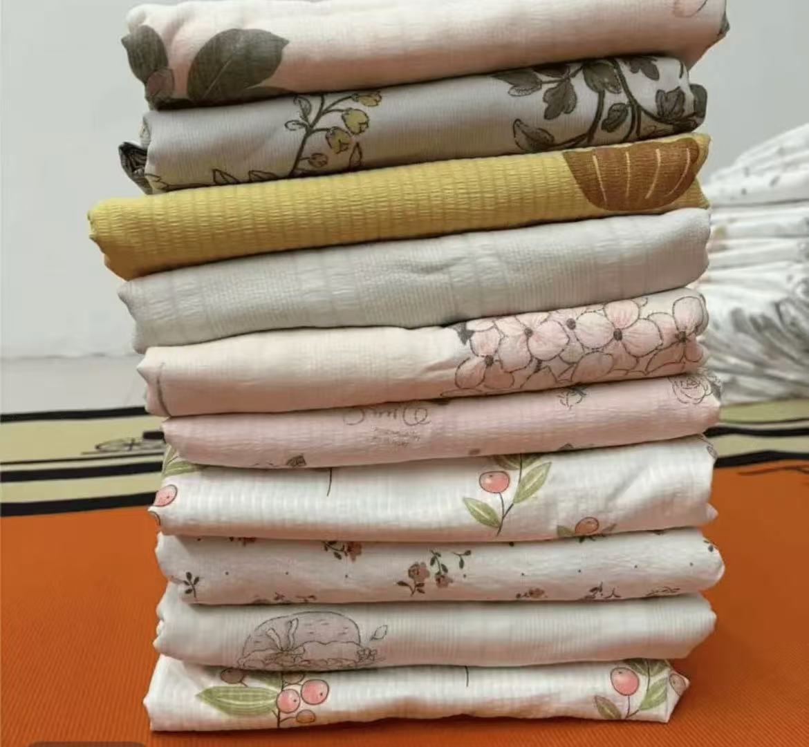 【秋韵】小竺棉双层纱布被罩柔软舒适透气  花型不挑以主播介绍为准