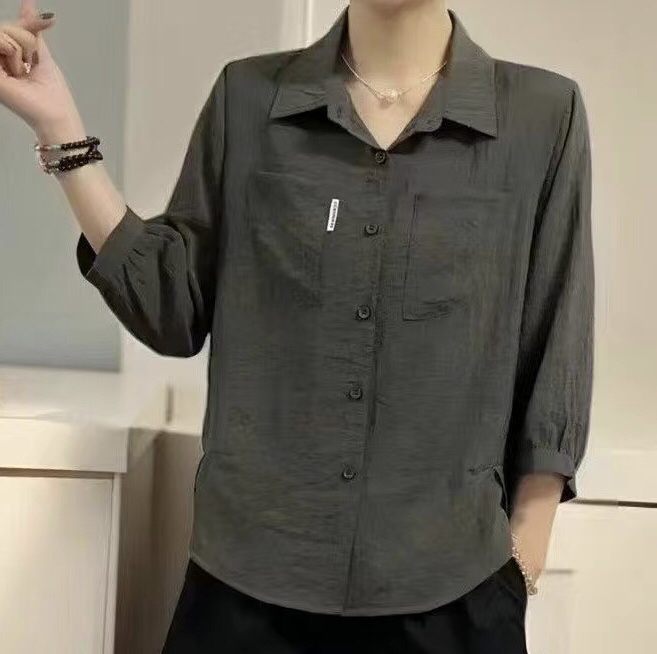 衬衣上衣时尚显瘦
