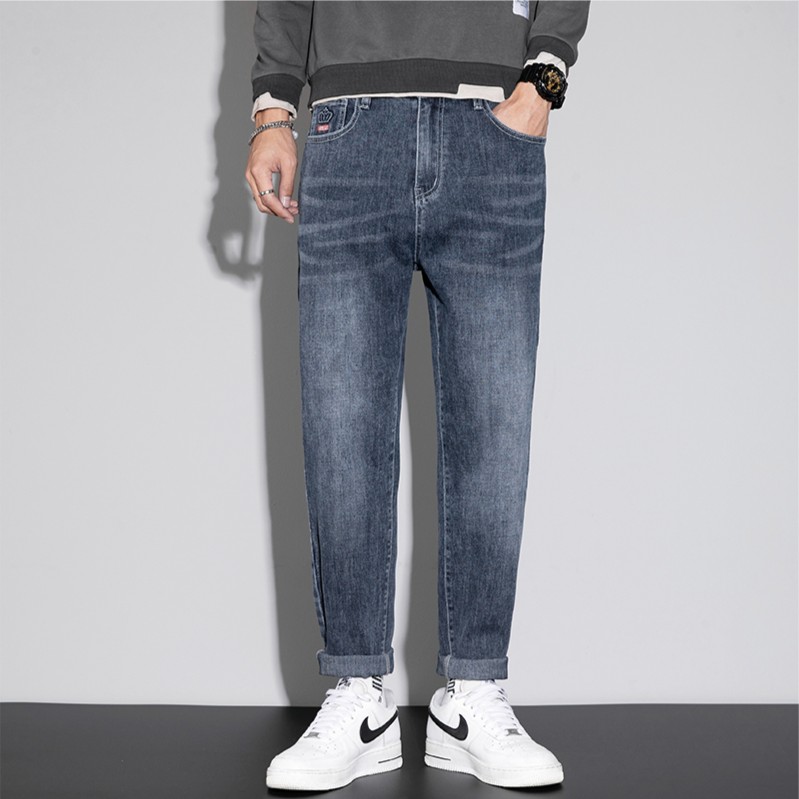 高端男士牛仔裤男秋季裤子男款直筒新款爆款测试