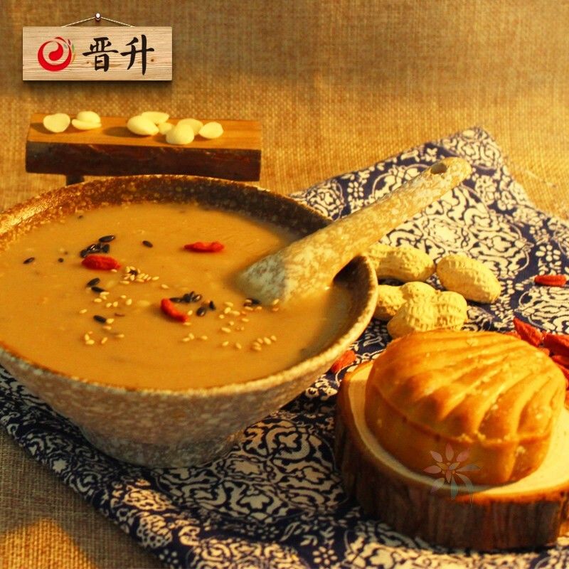 晋升油茶五仁咸油茶面八宝甜牛骨髓小袋装早餐油茶山/0lb蔬菜组合