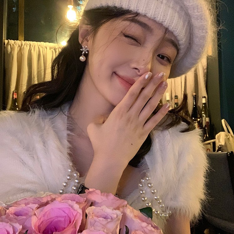 【E.1454】新款潮高级感小众设计耳环绝美雪花4E3
