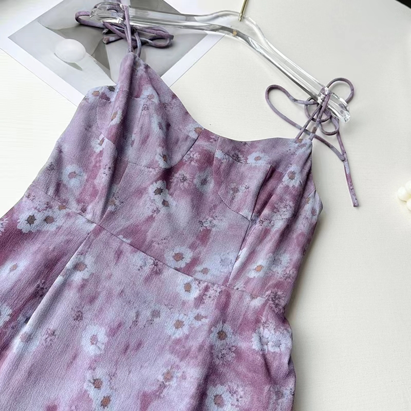 『 连衣裙 』设计休闲气质时尚精致吊带连衣裙23227   