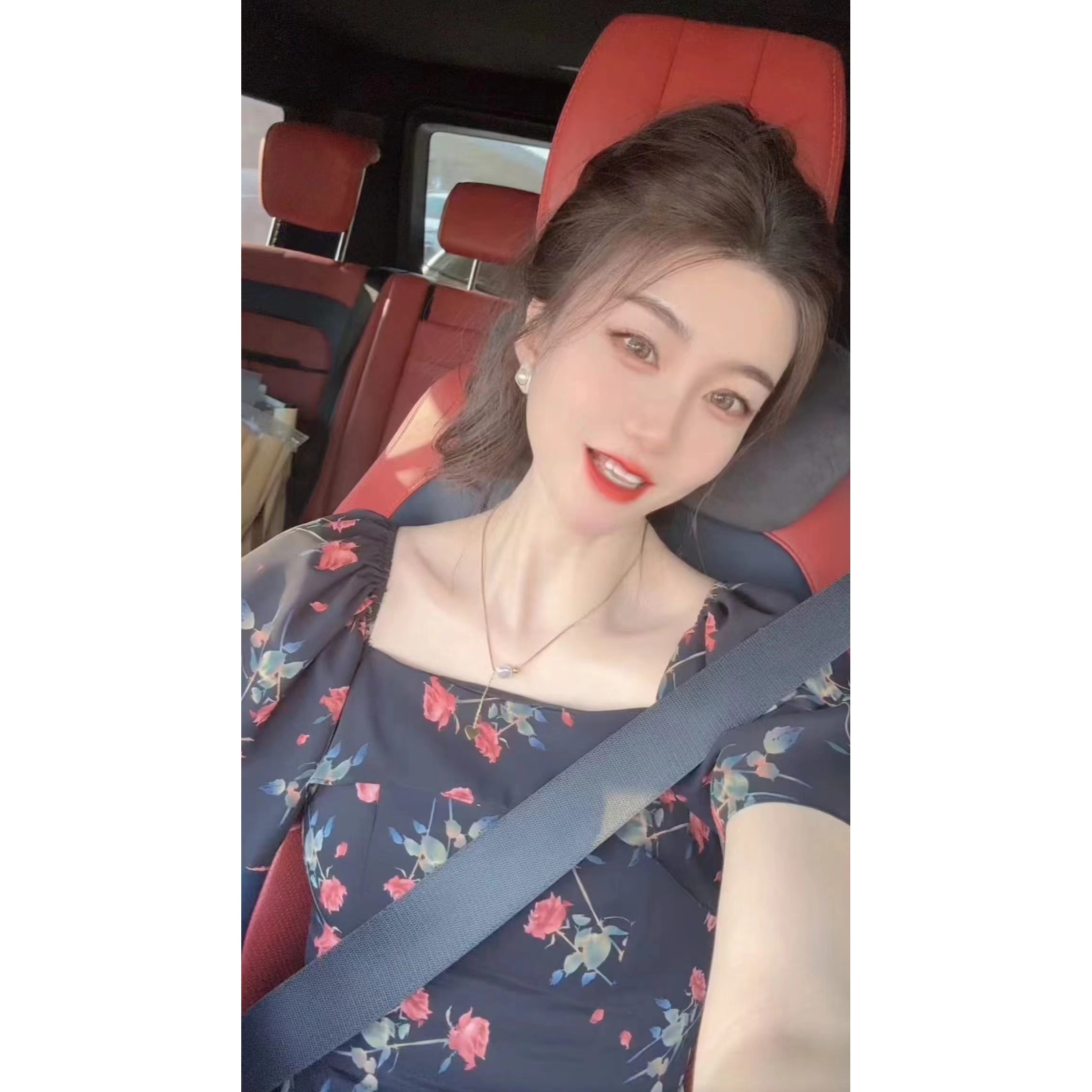 『夏日玫瑰X』复古设计感时尚气质百搭休闲连衣裙1312