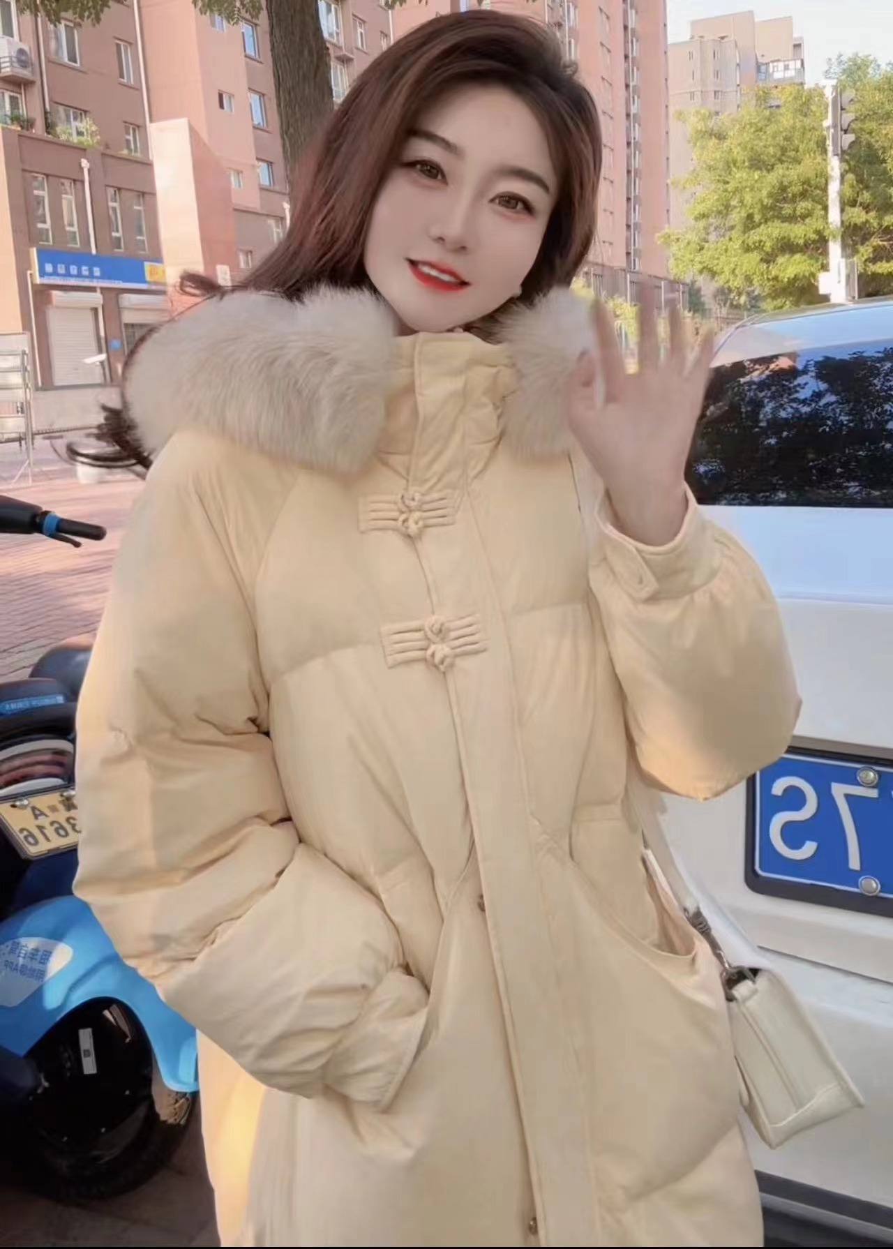 『冬歌爱恋X』韩版洋气时尚百搭休闲洋气秋冬羽绒服8014