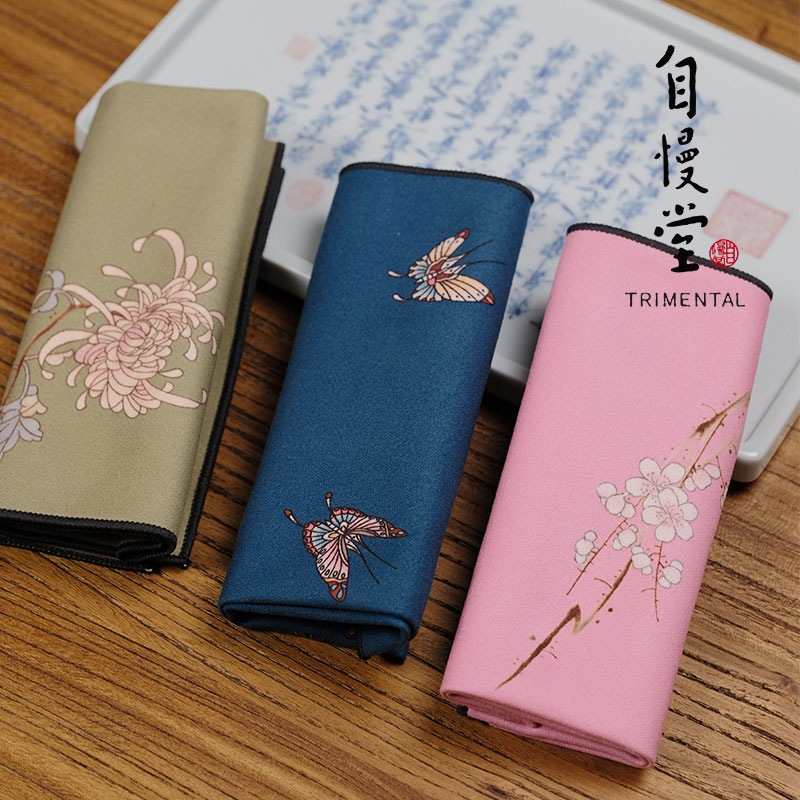 自慢堂新款加厚吸水家用茶巾茶台专用垫布盖布新中式茶桌养壶巾