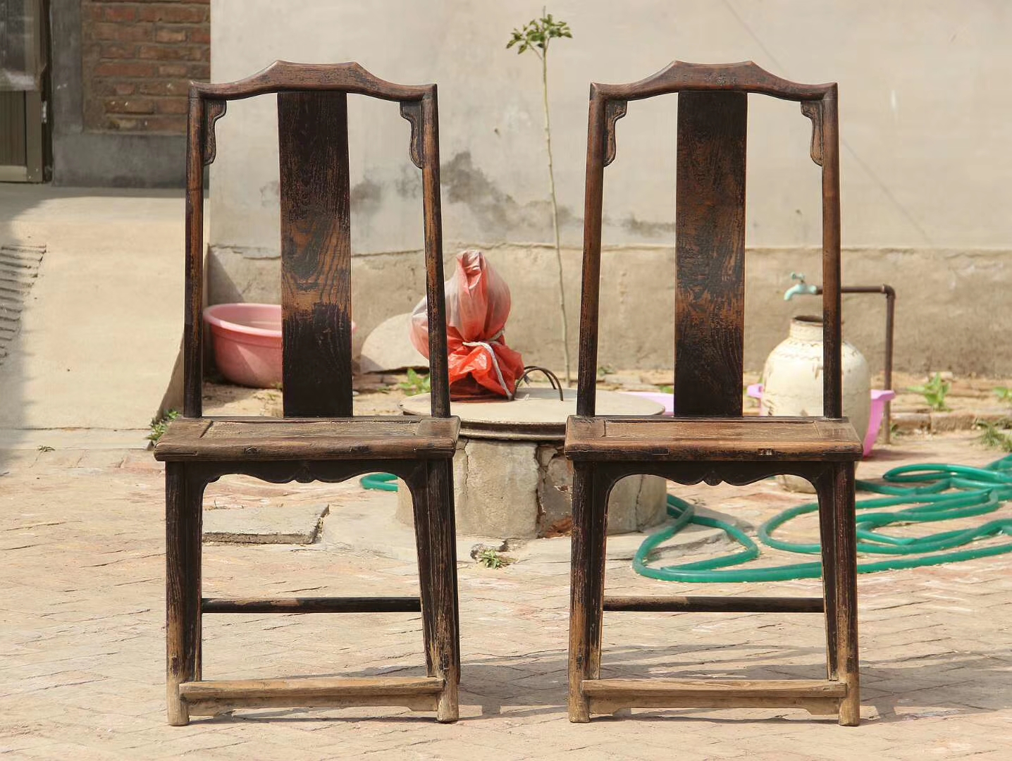 客厅圈椅古典木家具凳子禅意简约餐椅太师椅书房摇椅椅子木质