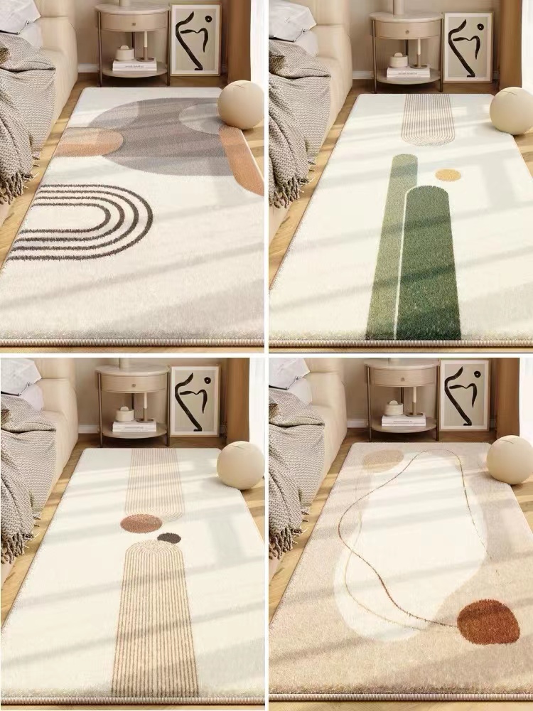 仿羊绒吸水吸油随意裁剪加厚床边床尾地毯主卧室防滑地毯床边长条