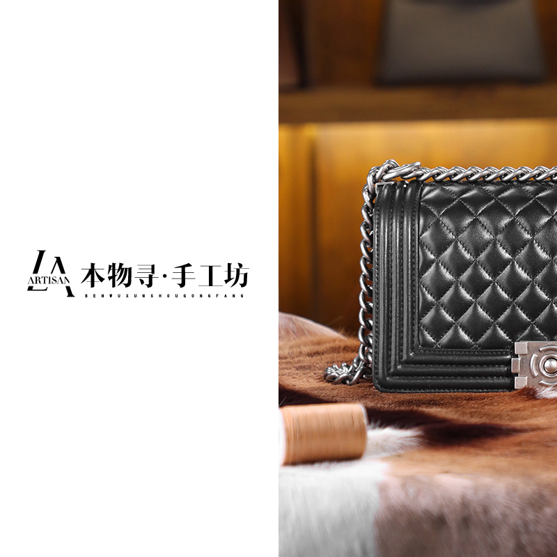本物寻私人订制 轻奢时尚 提斜挎辣妈羊皮包百搭女士