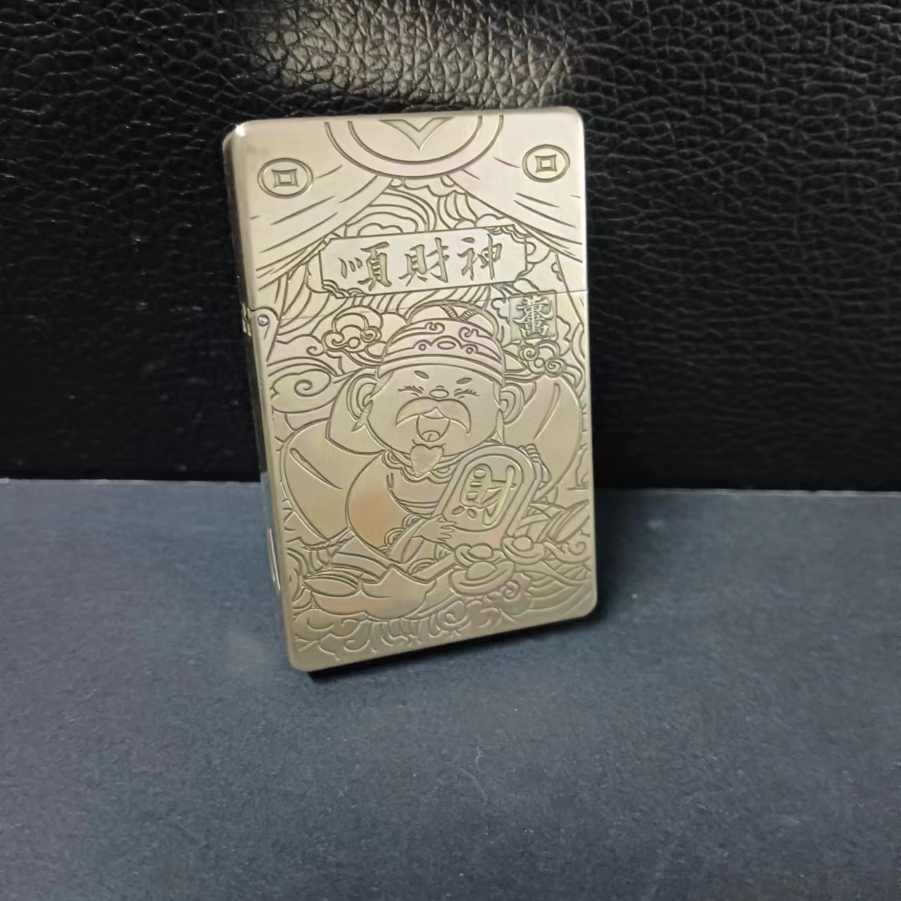 ZORRO防风煤油打火机 8原铜顺财神