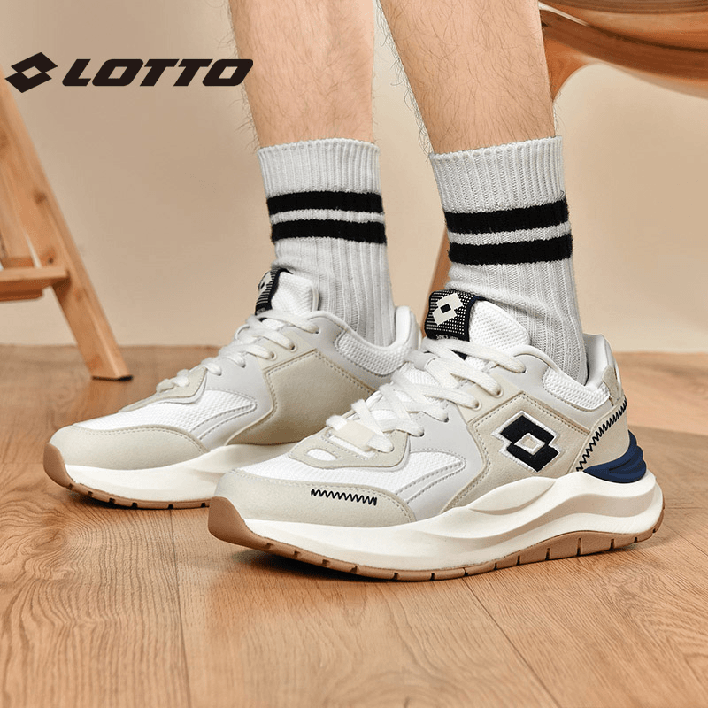 LOTTO/乐途男女情侣同款百搭透气复古时尚潮鞋运动休闲跑步鞋8802