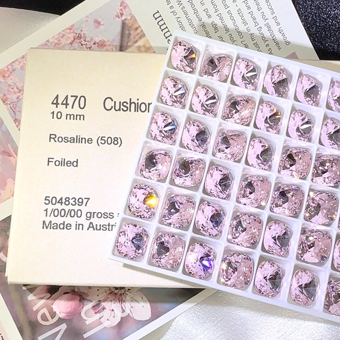 美甲饰品 奥地利正品 华子 223浅粉 + 508蔷薇粉色系列 美甲钻饰