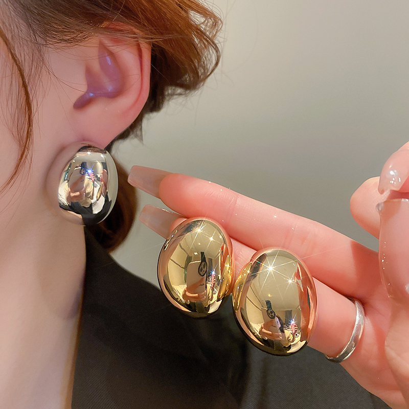 合金耳饰 金色夸张耳环女轻奢小众设计感高级法式气质耳钉饰坠06