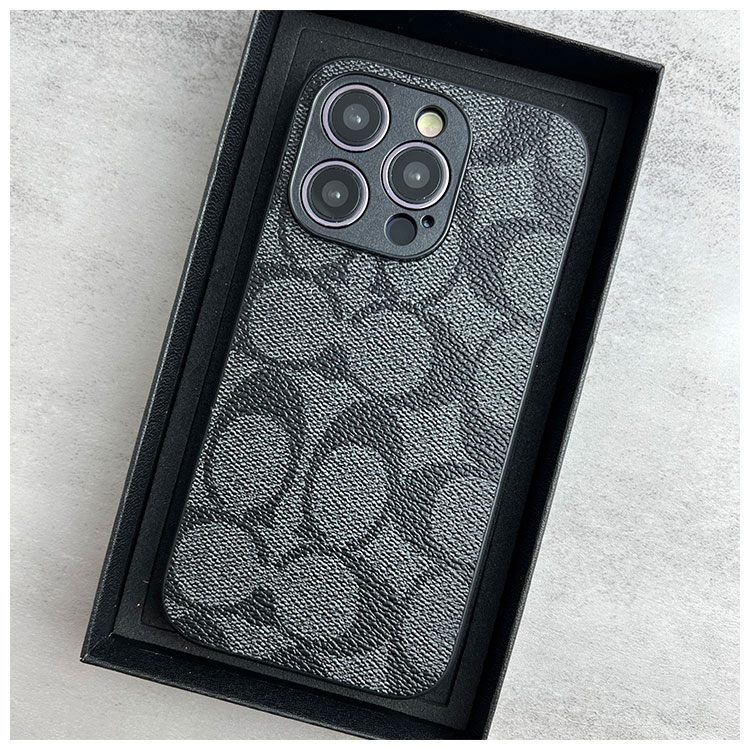 新款17蔻驰iPhone16promax手机壳潮牌13皮质11苹果14适用15男女12