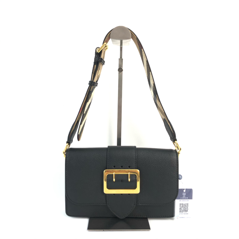 95新 BURBERRY/博柏利  安洁利知之  巴宝莉黑金单肩包  411128