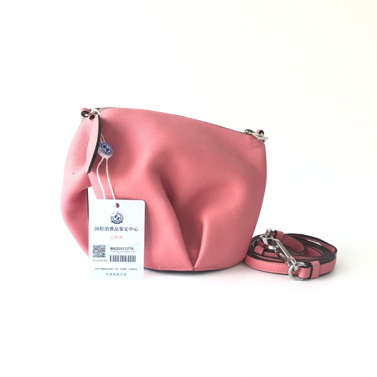 安洁利知之 loewe粉色小象单肩包  411215 