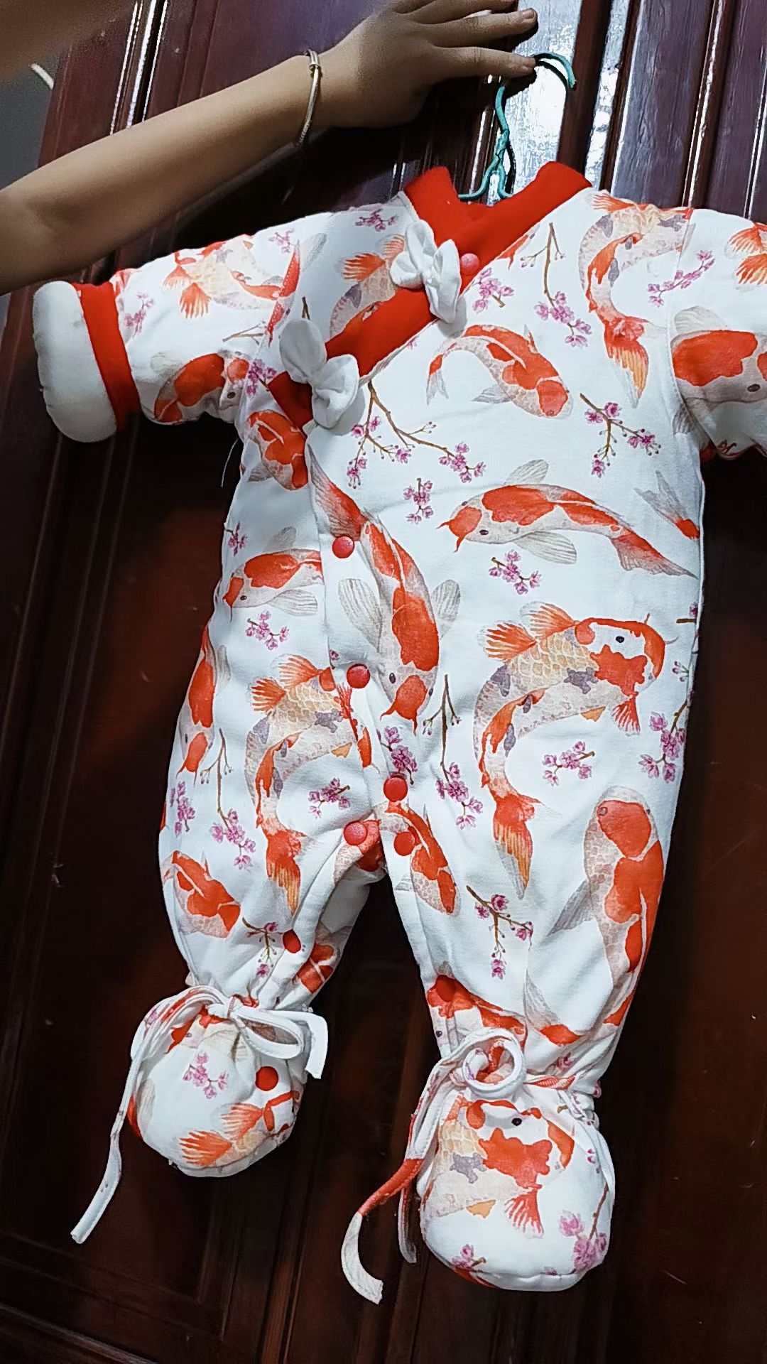 霞姐家小红鱼手工棉花衣