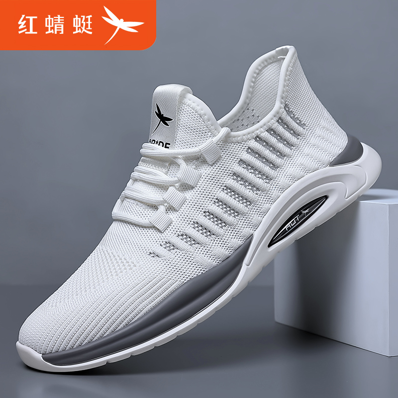 红蜻蜓男鞋夏季透气网鞋新款网面运动鞋男士休闲潮鞋百搭C0233003