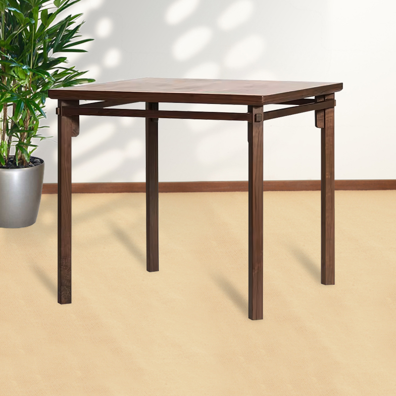 方桌新中式北美黑胡桃实木老榆木禅意书桌学习桌茶桌画案榫卯