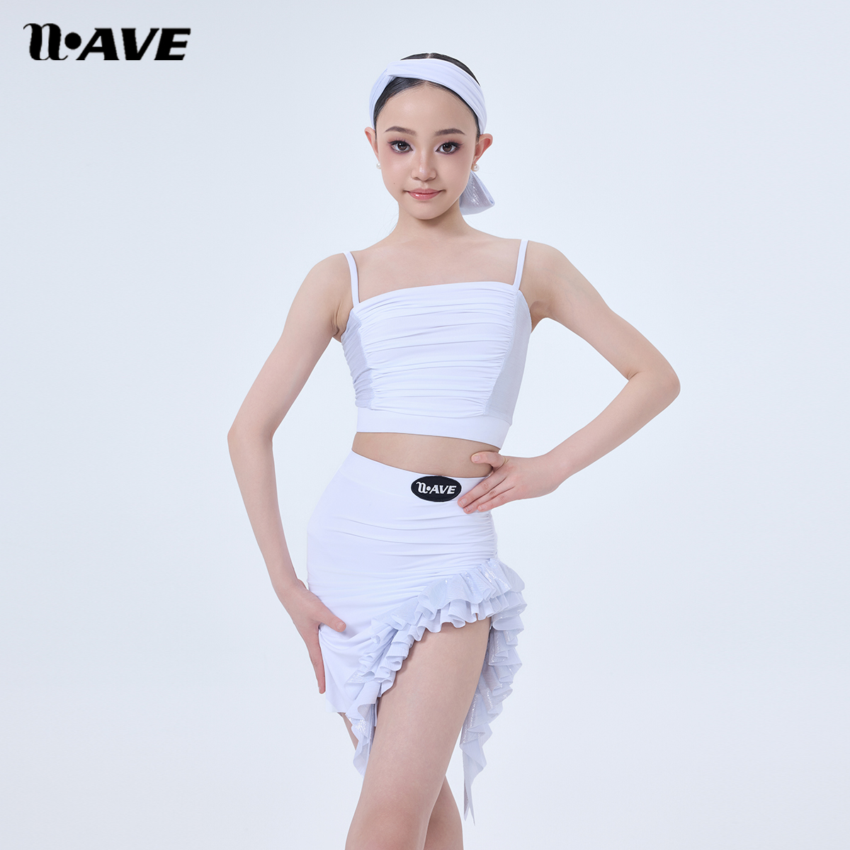 WAVE未午舞服少儿分体无袖套装吊带拉丁舞服2025新款国标舞服2406