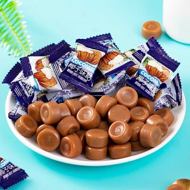 【发一斤】特浓椰子糖榴莲糖炭烤传统椰子糖硬糖正宗糖果