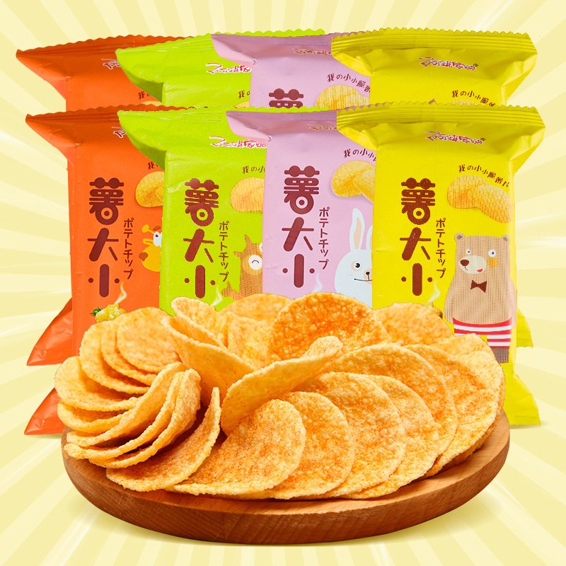 【发十二包】酥脆实惠好吃小零食膨化休闲食品阿婆家的薯