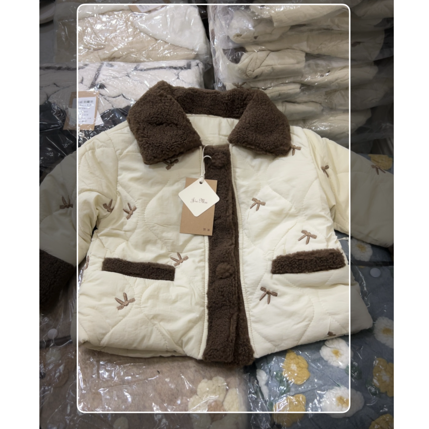 儿童森系韩版夹棉外套